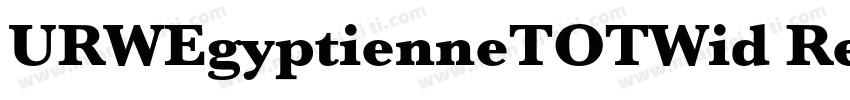 URWEgyptienneTOTWid Regular字体转换